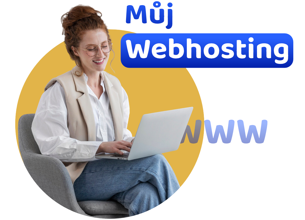VEDOS muj hosting 2 na svetle pozadi